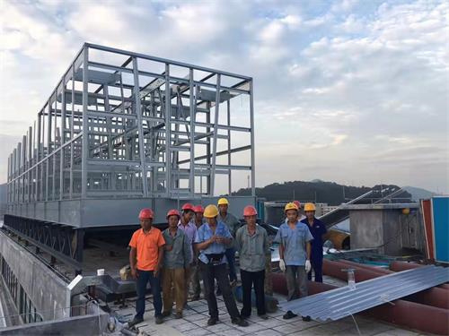 閉式冷卻塔的結(jié)構(gòu)構(gòu)成的本體系統(tǒng)和冷卻系統(tǒng)(閉式冷