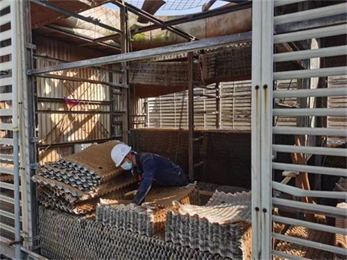 全鋼開式冷卻塔外觀防腐表面處理(橫流開式冷卻塔原理圖)